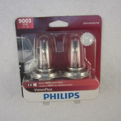 Philips Headlight Bulbs VisionPlus 2 Pack 9003VPB2 New - Image 1 of 4