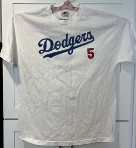 LA Dodgers Nomar Garciaparra 2007 White Lee T Shirt XL - Picture 1 of 3