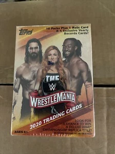 2020 Topps WWE WrestleMania Factory Sealed 75 cards Relic Sealed New - Picture 1 of 4
