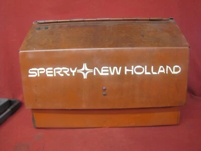 Rodillo empacadora de heno redondo Holland 847 vintage caja de cuerda Foto 1 de 4