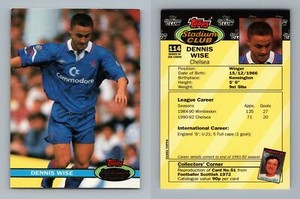 Dennis Wise - Chelsea #114 Topps Stadium Club 1992 Trading Card