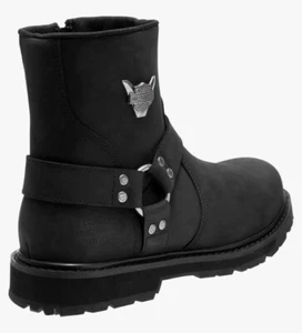 Harley-Davidson Rambert Leather Motorcycle Harness Boot Size Men 7 Ladies 8 - Picture 1 of 6