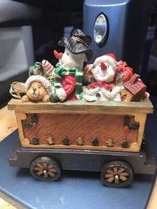 Christmas Train Car With Snowmen And full of toys - Picture 1 of 10