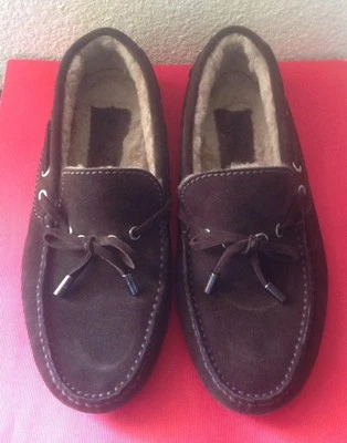 LOUIS VUITTON HOMBRE € 1900 MARRÓN GAMUZA PIEL DRIVERS TALLA 6.5 USADO SIN CAJA ITALIA  Foto 1 de 4