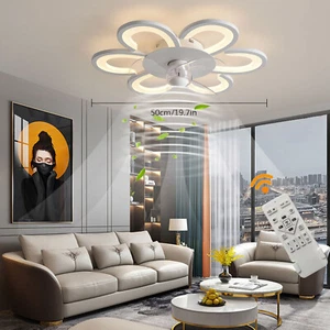 Deckenventilator mit Beleuchtung Licht Fernbedienung Deckenlampe Wohnzimmer LED - Bild 1 von 16