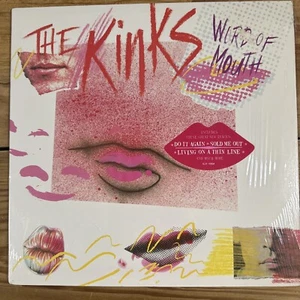 The Kinks - Word Of Mouth Arita AL 8-8264 US 1984 Shrink VG+ Hype Sticker - Imagen 1 de 6