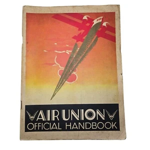 Air Union Official Handbook Airline Aviation 1930s Josephine Baker Golden Ray - Bild 1 von 22