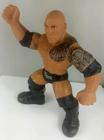 HUGE The Rock WWE 3-Count Crusher Large Brawler Talking Figure 14" Mattel 2016 Cover
