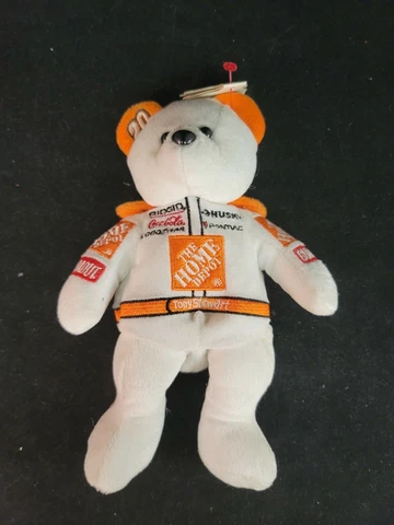 1999 Team Speed Bears Tony Stewart #20 Plush Nascar Home Depot Gibbs Racing B4 Cover