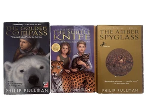 Lot 1-3 His Dark Materials Series Complete Set Philip Pullman Golden Compass L2 - Picture 1 of 4