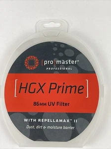 Promaster 86mm HGX Prime UV Filter w/Repellamax #6753 Japan New In Box - Picture 1 of 6