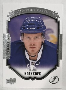 2015-16 Upper Deck Hockey Rookie UD Portraits P-91 Slater Koekkok LIGHTNING