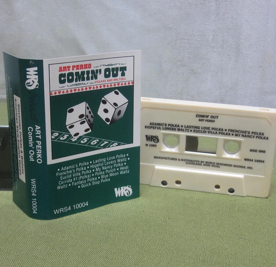 ART PERKO Comin’ Out cassette tape 1985 Cleveland band Euclid Villa Polka Punch - Image 1 of 1