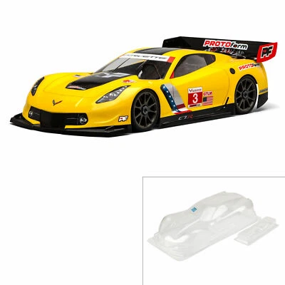 PROTOform 1/8 GT On-Road Chevrolet Corvette C7-R Unpainted Body PRM154640 LWB - Image 1 of 3