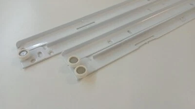 COPPIA GUIDE SCORREVOLI A RULLO PER CASSETTI BIANCHE CM. 40 - Immagine 1 di 4