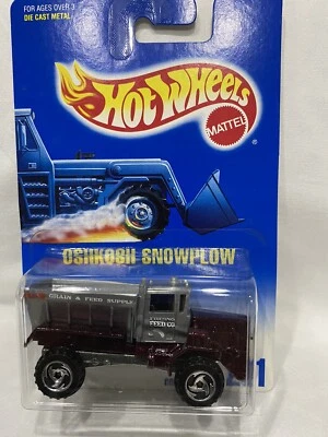 Hot Wheels OSHKOSH SNOWPLOW - #201 - Purple/Red (No Plow) - Image 1 of 3