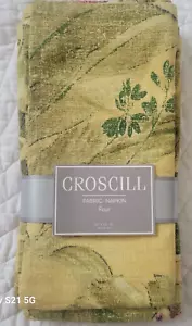NEW CROSCILL Set Of 4 Fabric Napkin Square Leaf/Flower 20"X20" - Picture 1 of 6