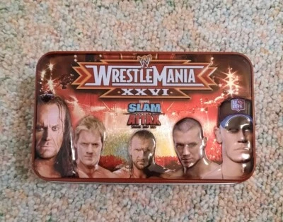 WWE WWF 2010 Card Tin Slam Attax Wrestlemania XXVI No Cards Tin Only Used - Image 1 of 4