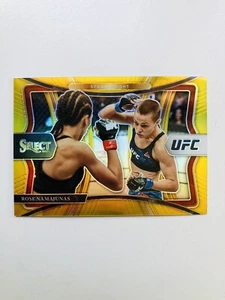 2021 Select UFC ROSE NAMAJUNAS Premier Level #105 Gold Prizm 7/10 - Picture 1 of 11