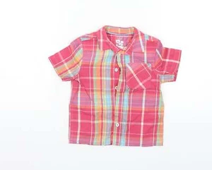 F&F Girls Pink Check Cotton blend Size 2-3 Years - Picture 1 of 12
