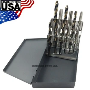 Cle Line 18pc Hand Tap & Drill Set NC 6-32 a 1/2-13 con índice hecho en EE. UU. - Imagen 1 de 4
