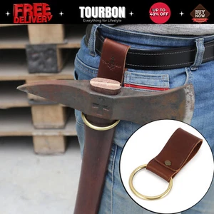 TOURBON Portador de Herramientas de Cuero Marco Taladro Martillo Suspensión Herramientas Anillo Cinturón Funda - Imagen 1 de 17