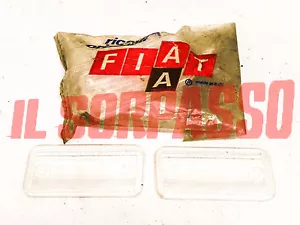 PLASTICHE VETRINI FANALINI LUCI TARGA FIAT 132 ORIGINALE - Imagen 1 de 1