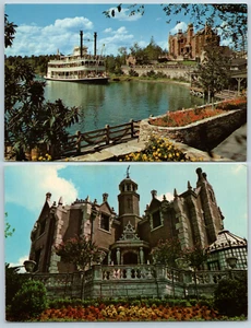 C1974 Haunted Mansion Steamer Walt Disney World Bay Lake Florida Postcard Lot - Picture 1 of 5