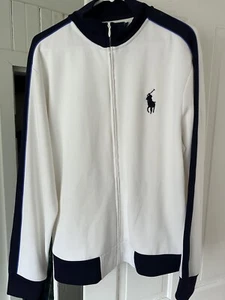 Polo Ralph Lauren Big Pony Trainingsjacke Gr. L weiß marine - Bild 1 von 5