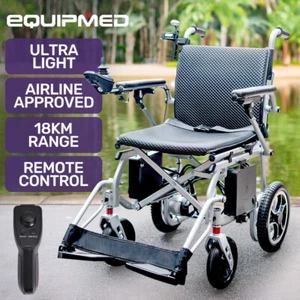 EQUIPMED Power Electric Wheelchair Airline Approved Wheel Chair Lightweight - Picture 1 of 9