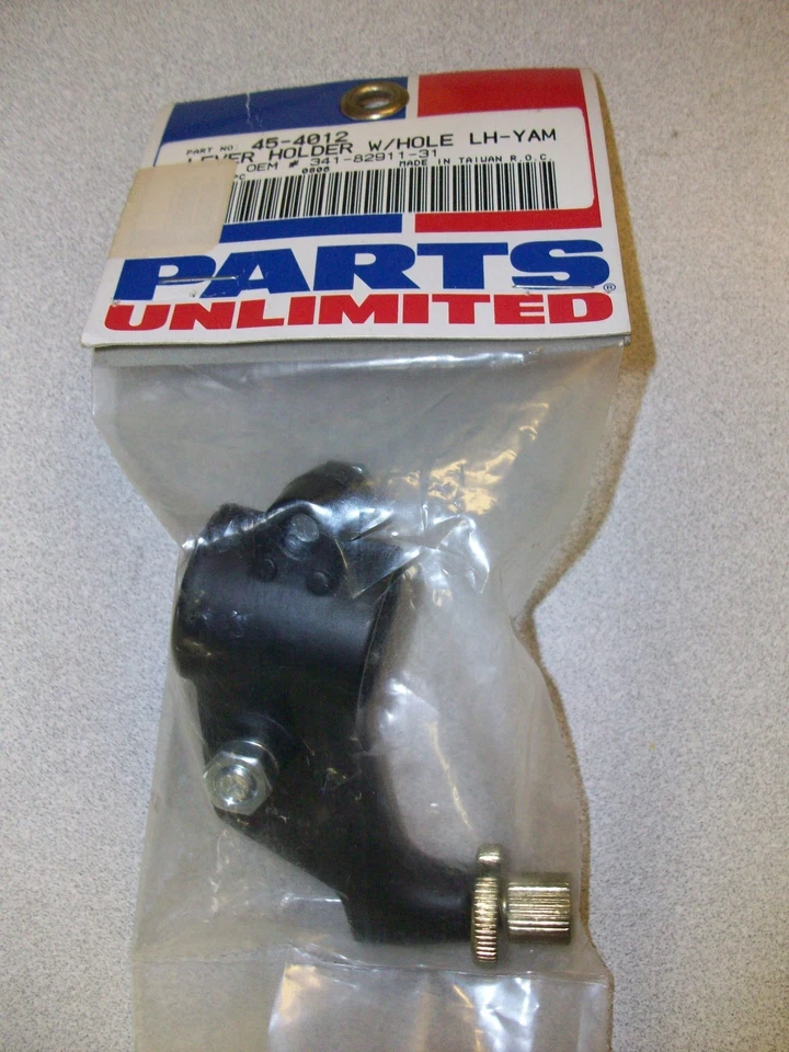 Soporte de palanca izquierda de una pieza (con orificios de espejo) - negro - estilo Yamaha Foto 1 de 1