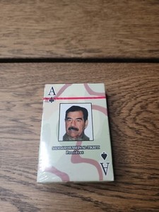 Saddam Hussein Al-Tikriti Playing Cards Deck NEW Sealed Most Wanted Vtg