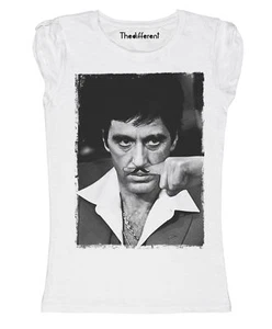 New T-Shirt Donna Fiammata Funny Al Pacino Baffo  Idea Regalo - Picture 1 of 1