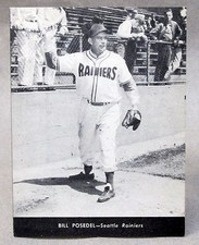 1947 Centennial Flour BILL POSEDEL Seattle Rainiers PCL baseball card HI GRADE