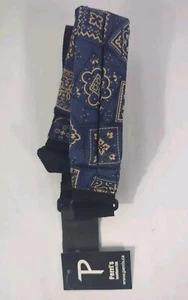 Perri's 2.5" Blue Bandana Guitar Strap New Adjustable - Picture 1 of 5