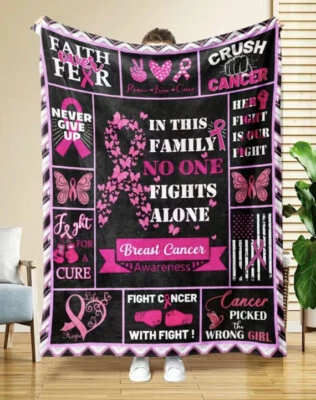 Comforting Cancer Support Blanket 150x200cm – Soft Cozy Throw, Gift of Love  - Image 1 of 2