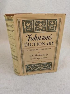 McAdam & Milne -JOHNSON'S DICTIONARY A Modern Selection 1963 Pantheon Books BCE - Bild 1 von 6