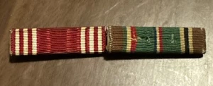 WW2 US Army Military 1/2" Ribbon Bar ETO European Theater Operation Good Conduct - Picture 1 of 2