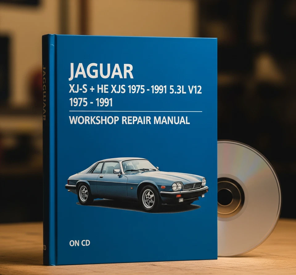 Jaguar XJ-S + HE XJS 1975 - 1991 5.3L V12  - Workshop Repair Manual on CD. - Image 1 of 1