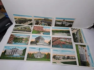 25 VINTAGE WASHINGTON DC WHITE BORDER UNPOSTED POSTCARDS - Picture 1 of 7