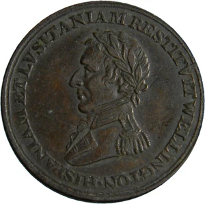 Canada ½ Penny Wellington Peninsular token to Madrid (04680) - Picture 1 of 2