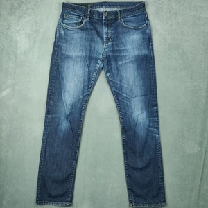 Jeans Armani Exchange uomo 34x31 lavaggio scuro sbiadito A|X J14 skinny fit denim elasticizzato - Foto 1 di 13