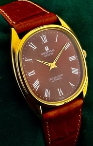 Vintage Universal Genève Gilt Shadow Microrotor Automatik Neu Service - Bild 1 von 19