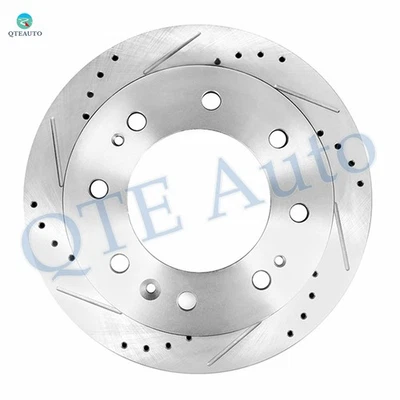 Front Right 355mm Drilled Brake Rotors For 2011-2018 Chevrolet Silverado 3500 HD - Image 1 of 4