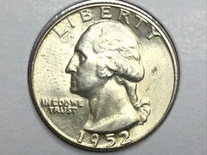 1952 Washington Quarter in BU - Picture 1 of 2