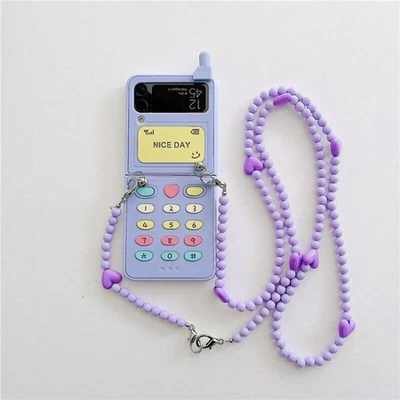 3D Mobile Phone Model Case Fur Bracelet Hard Cover Fr Samsung Galaxy Z Flip 4 3 - Image 1 of 4