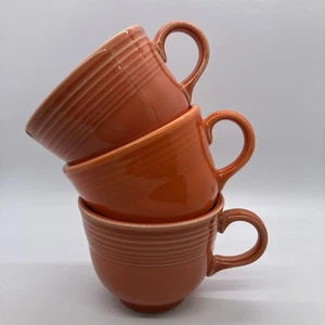 3er Set HLC Fiesta Geschirr Teetassen Persimone Mohn Steingut Orange Tassen Kaffee - Bild 1 von 16