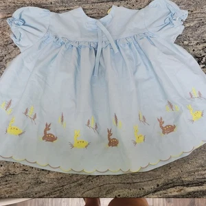Vintage Baby Applikation & bestickt Größe 9-12 Monate? - Bild 1 von 4