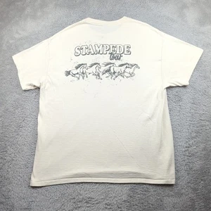 Orville Peck T Shirt Uomo XL Bianco Stampede 2024 Tour Cavalli USA Musica Country - Foto 1 di 16