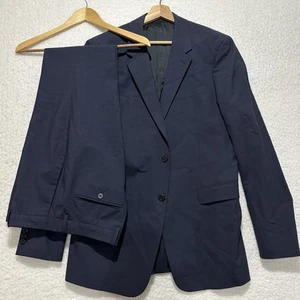 Theory Chambers_New Tailor 2 Wool Blue 2 Pc Suit Coat Blazer 42L Pants 32X34 - Picture 1 of 17